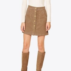 New Tory Burch Lucitano corduroy skirt